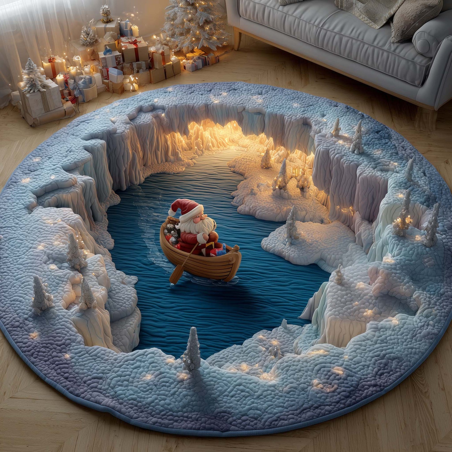Holiday Sail Quilted Round Mat GFTOYC1943