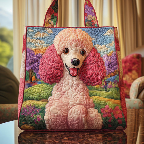 Adorable Poodle Quilted Tote Bag GFTOYC194