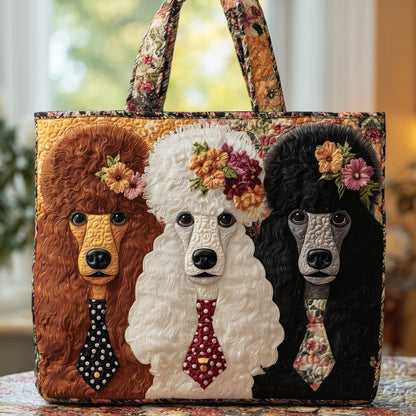 Poodle Friends Quilted Tote Bag GFTOYC195