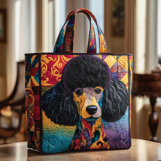 Poodle Quilted Tote Bag GFTOYC197