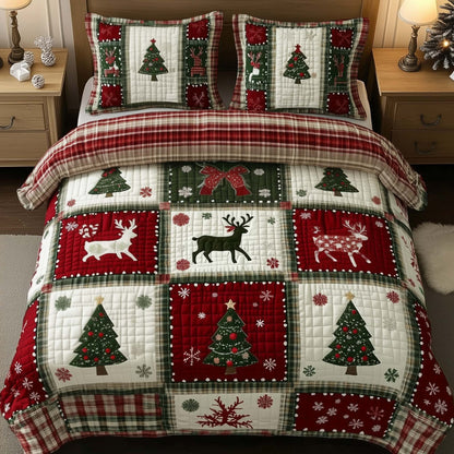 Holiday Patchwork Duvet Cover Set GFTOYC1974