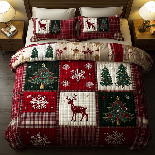 Holiday Patchwork Duvet Cover Set GFTOYC1976