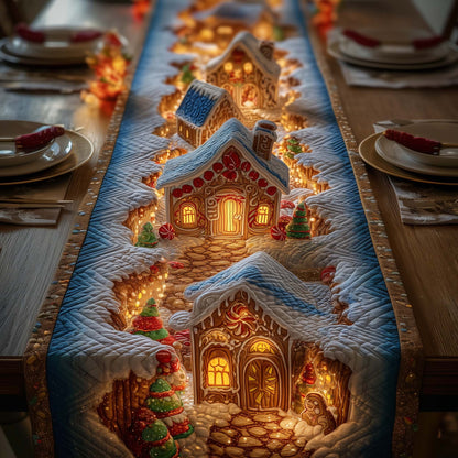 Gingerbread House Quilted Table Runner GFTOYC1982