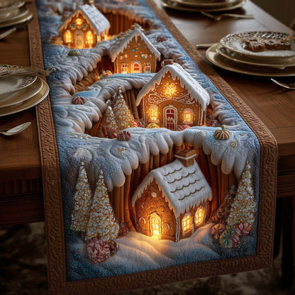 Gingerbread House Quilted Table Runner GFTOYC1983