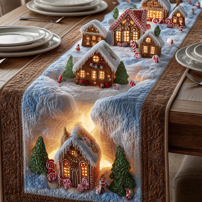 Gingerbread House Quilted Table Runner GFTOYC1985