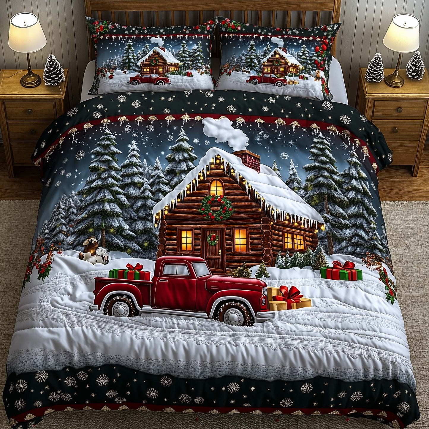 Woodland Cabin Duvet Cover Set GFTOYC2009