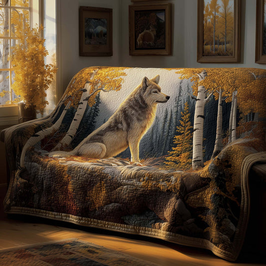 Majestic Wolf Quilted Sofa Cover GFTOYC2019