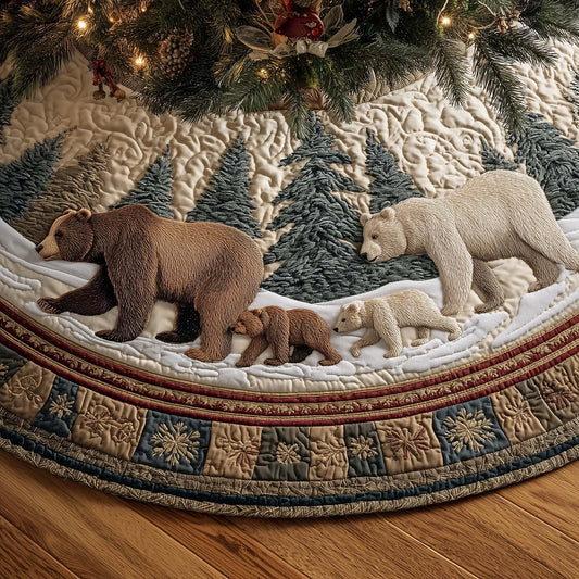 Woodland Bear Quilted Tree Skirt GFTOYC2025
