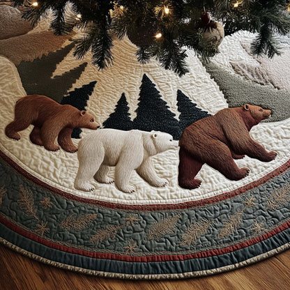 Woodland Bear Quilted Tree Skirt GFTOYC2026