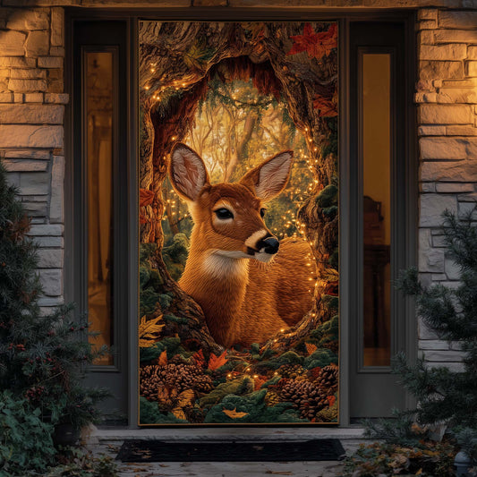 Golden Deer Quilted Door Cover GFTOYC2037