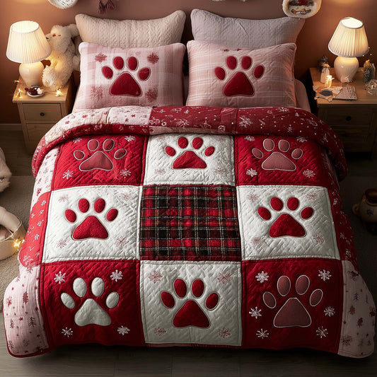 Fluffy Paws Patchwork Duvet Cover Set GFTOYC2052