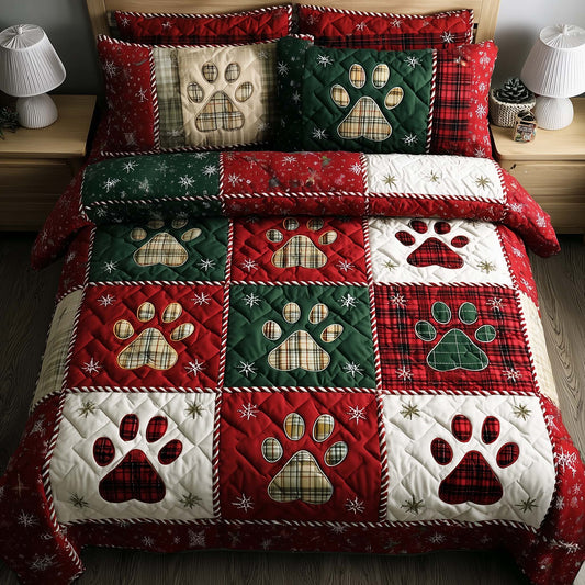 Fluffy Paws Patchwork Duvet Cover Set GFTOYC2054