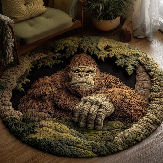 Forest Bigfoot Quilted Round Mat GFTOYC2055
