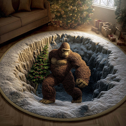 Forest Bigfoot Quilted Round Mat GFTOYC2059