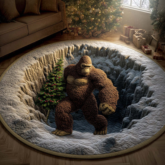 Forest Bigfoot Quilted Round Mat GFTOYC2059