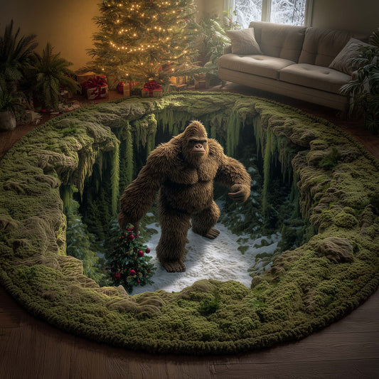 Forest Bigfoot Quilted Round Mat GFTOYC2061