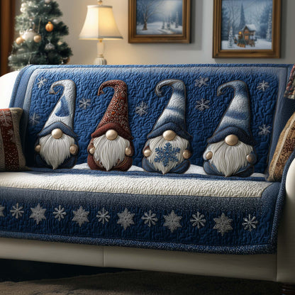 Cheerful Gnome Quilted Sofa Cover GFTOYC2069