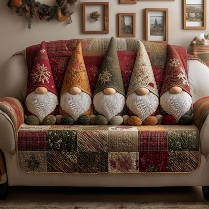 Cheerful Gnome Quilted Sofa Cover GFTOYC2071