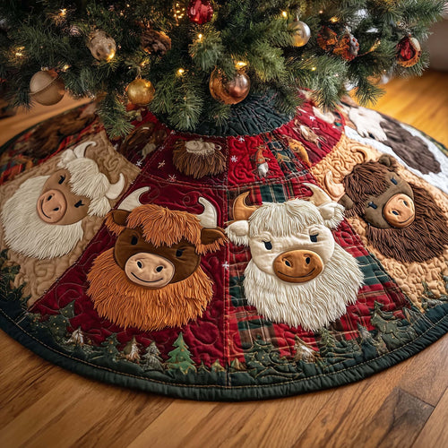 Rustic Cow Quilted Tree Skirt GFTOYC2085
