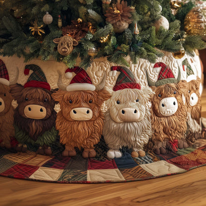 Rustic Cow Quilted Tree Skirt GFTOYC2086