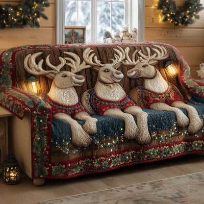 Sleigh Leader Quilted Sofa Cover GFTOYC2099