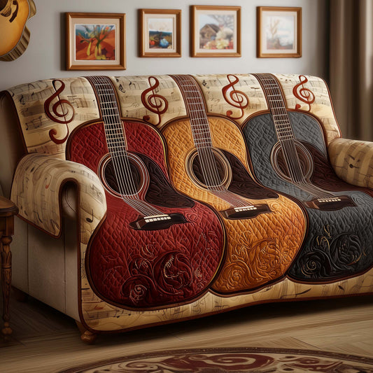 Rhythm Guitar Quilted Sofa Cover GFTOYC2101
