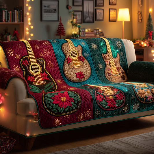 Rhythm Guitar Quilted Sofa Cover GFTOYC2105