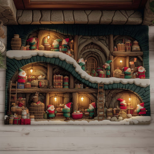 Elves Working Doormat GFTOYC2130