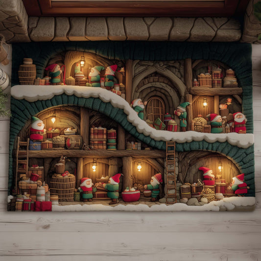 Elves Working Doormat GFTOYC2130