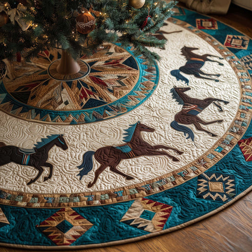 Tribal Stallion Quilted Tree Skirt GFTOYC2132
