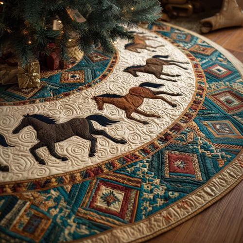 Tribal Stallion Quilted Tree Skirt GFTOYC2133
