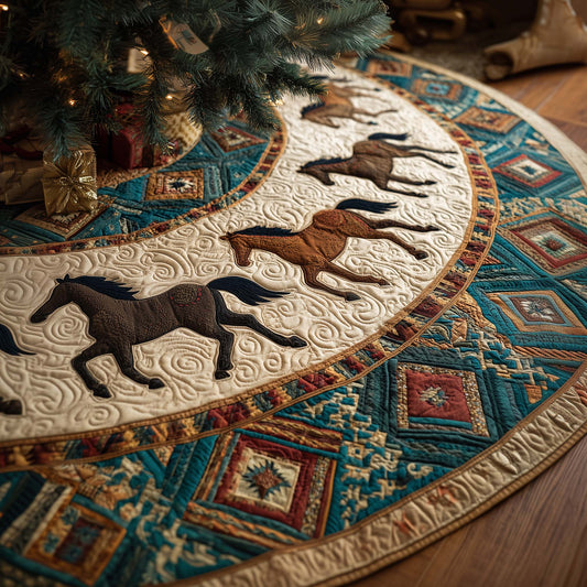 Tribal Stallion Quilted Tree Skirt GFTOYC2133
