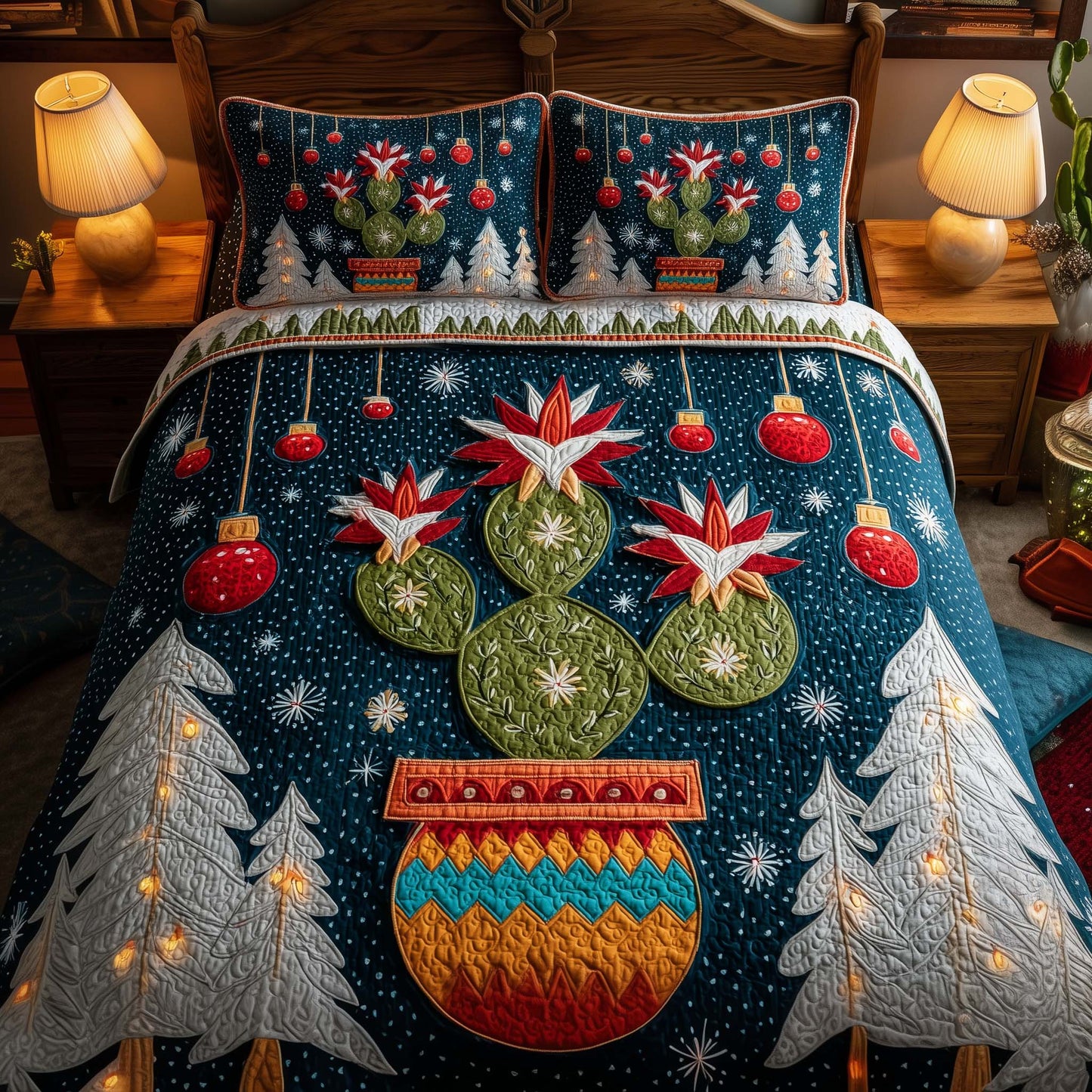 Cactus Charm Duvet Cover Set GFTOYC2166