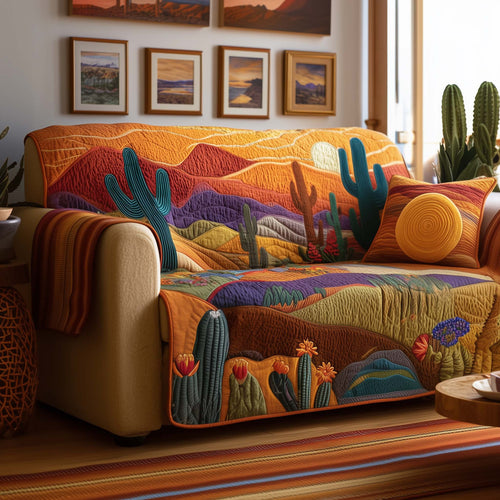 Desert Sentinel Quilted Sofa Cover GFTOYC2194