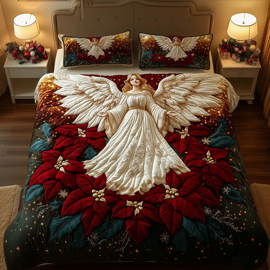 Poinsettia Angel Duvet Cover Set GFTOYC2215