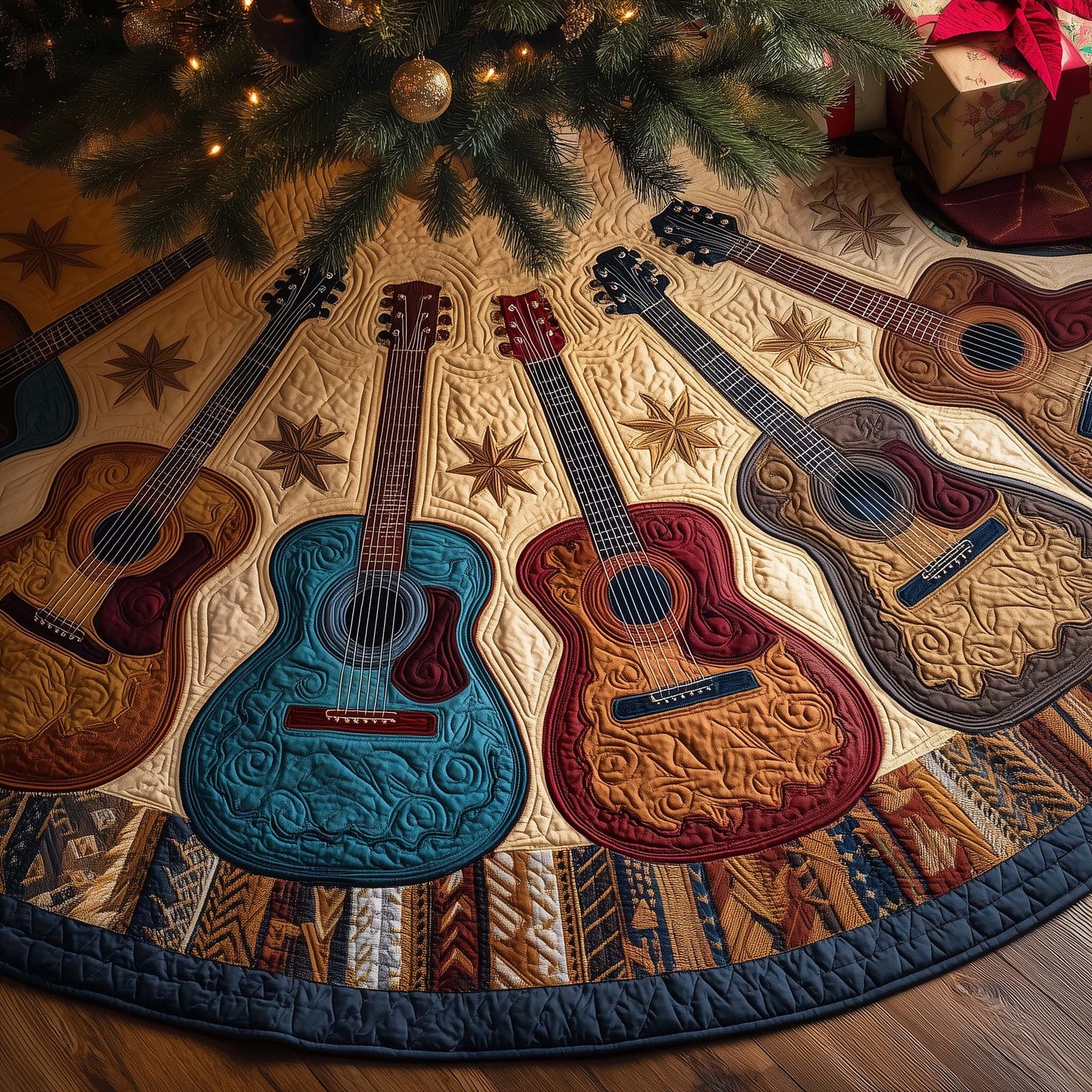 Rustic Western Quilted Tree Skirt GFTOYC2227