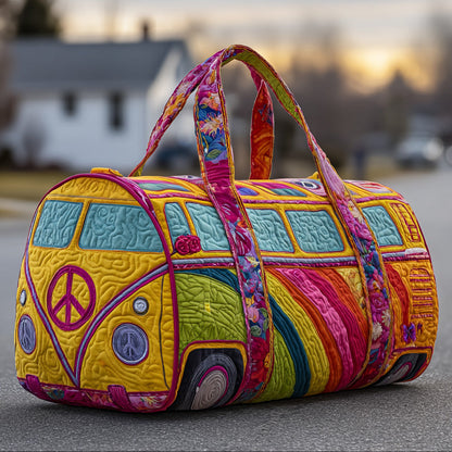 Hippie Van Rainbow Quilted Duffle Bag GFTOYC223
