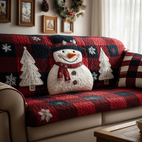 Snowman Quilted Sofa Cover GFTOYC2251