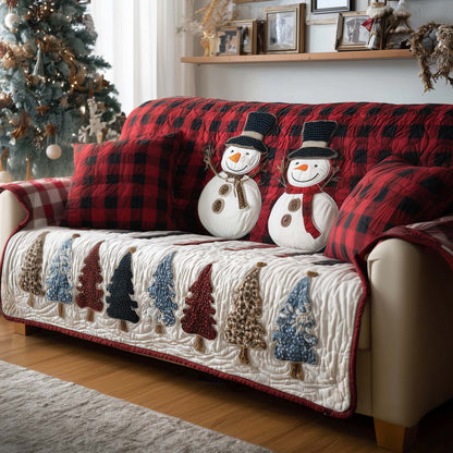 Snowman Quilted Sofa Cover GFTOYC2252