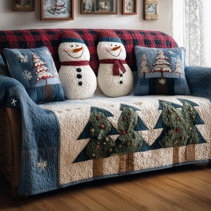 Snowman Quilted Sofa Cover GFTOYC2255