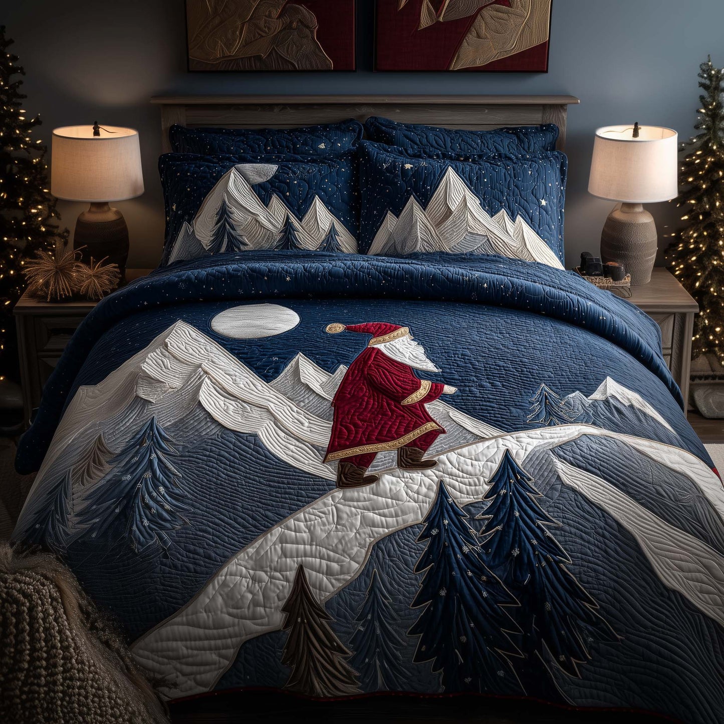 Climber Santa Duvet Cover Set GFTOYC2259
