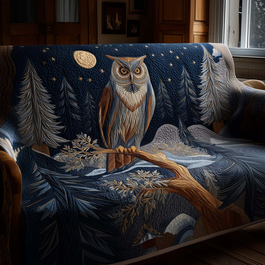 Woodland Owl Quilted Sofa Cover GFTOYC2277