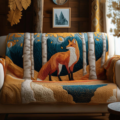 Woodland Fox Quilted Sofa Cover GFTOYC2289