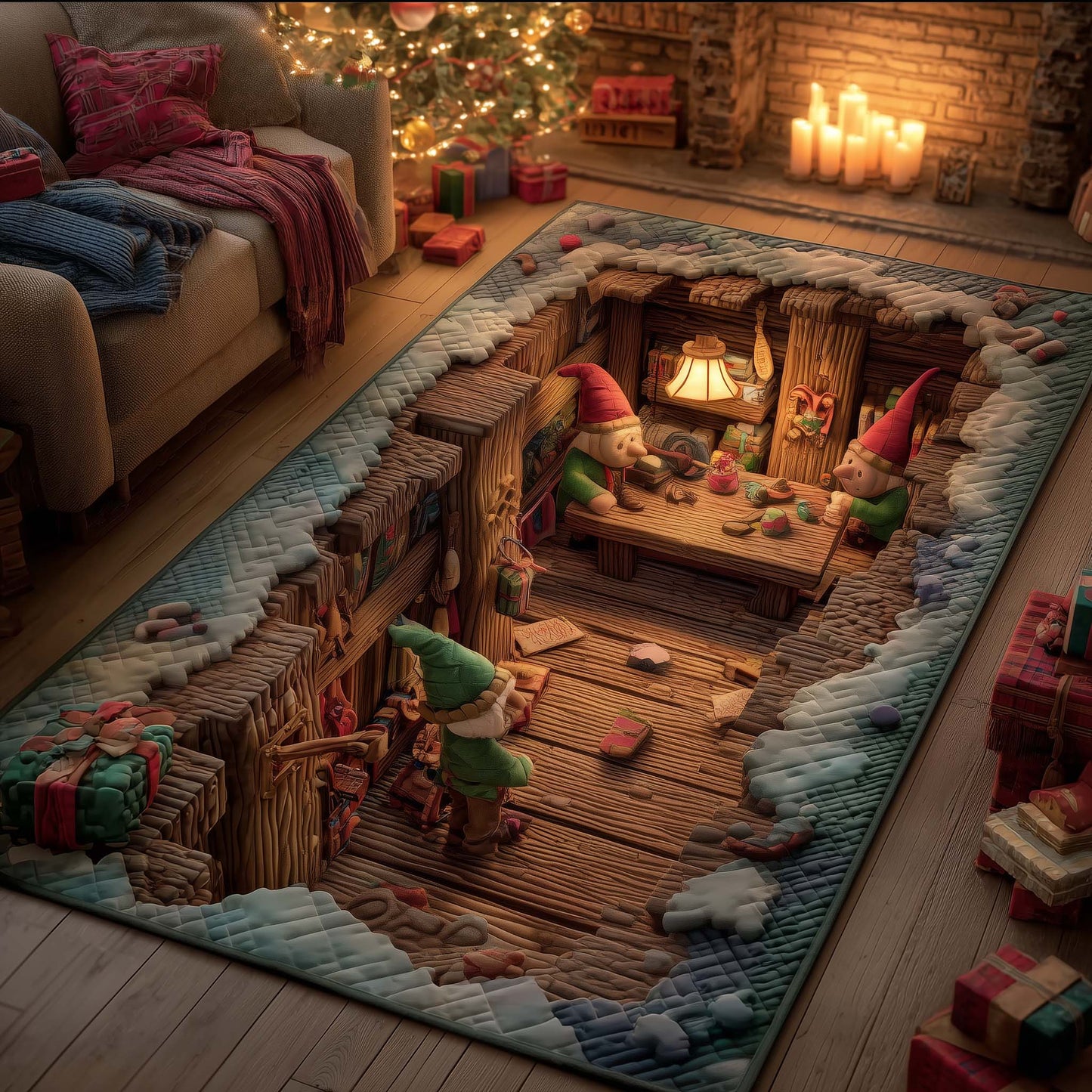 Elf Workshop Area Rug GFTOYC2291