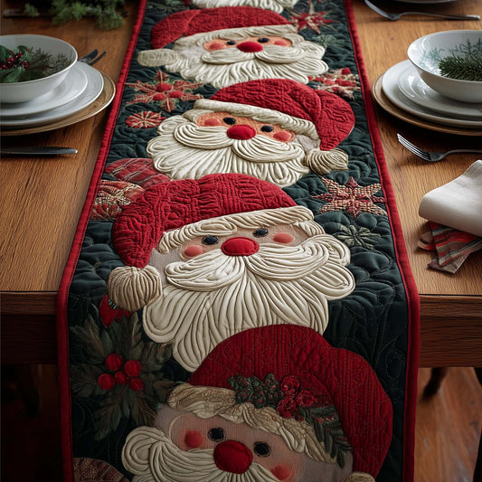Jolly Santa Quilted Table Runner GFTOYC2297
