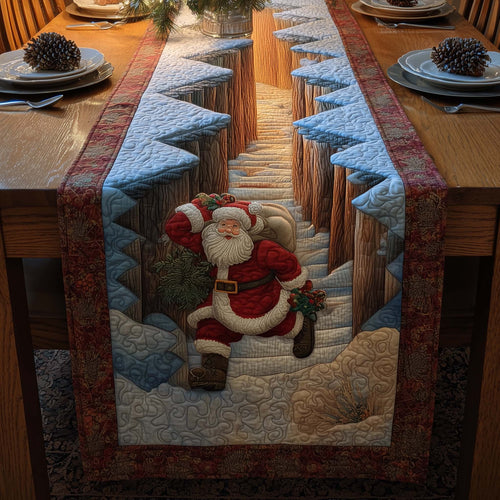 Jolly Santa Quilted Table Runner GFTOYC2301