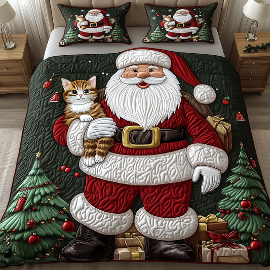 Yuletide Feline Duvet Cover Set GFTOYC2306