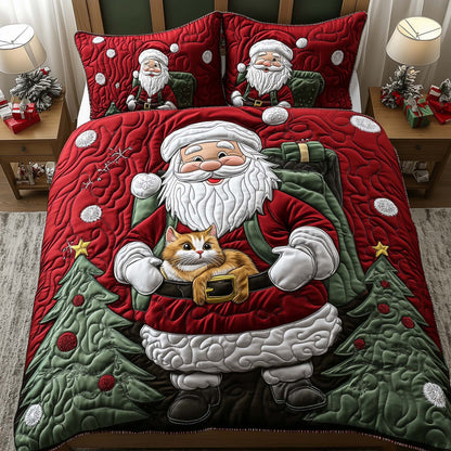 Yuletide Feline Duvet Cover Set GFTOYC2307