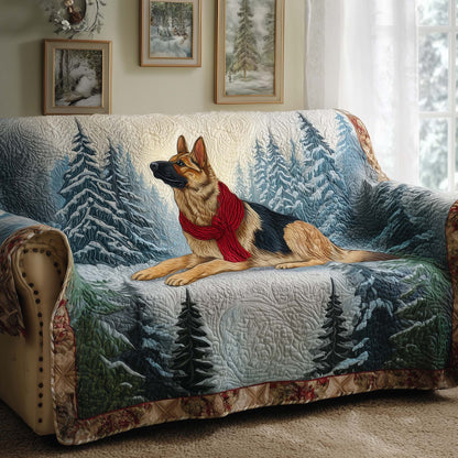 German Shepherd Quilted Sofa Cover GFTOYC2312