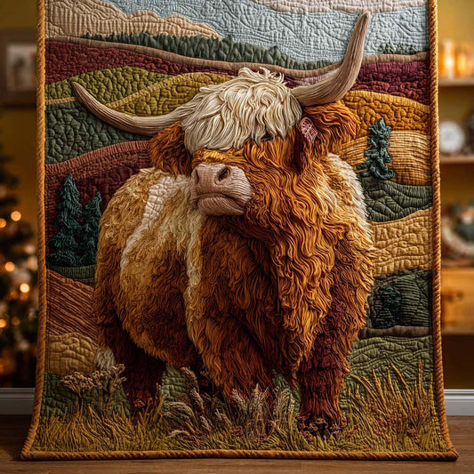 Highland Cow Quilted Blanket GFTOYC2327